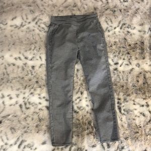 Checkered high wasted pants